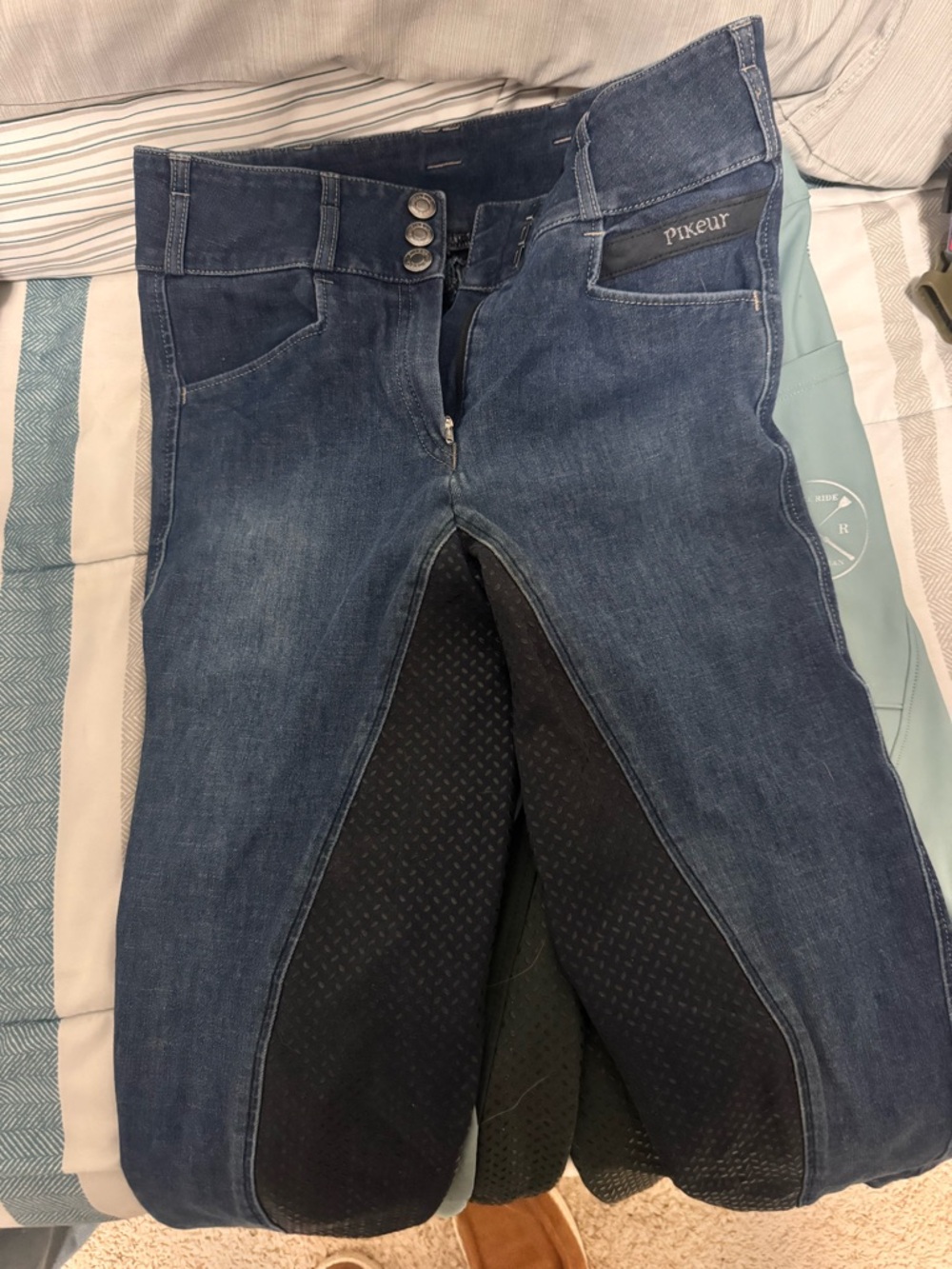 Pikuer Dark Blue Riding Jean’s with Full-Seat Grip